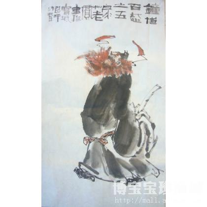 钟馗百态之五 写意人物画 贾子兴作品 类别: 写意人物画